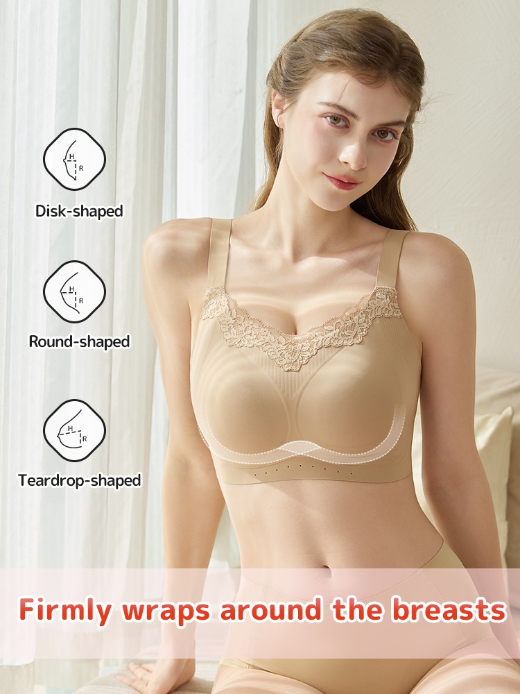 Pressure-free Minimizer Bra Full Coverage Shapings, Anti-sagging & Wireless Comfort VEIMIA