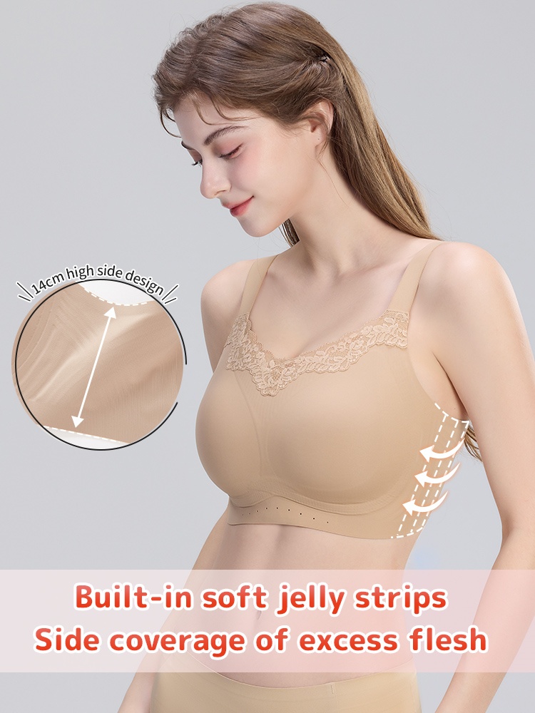 Pressure-free Minimizer Bra Full Coverage Slimming, Anti-sagging & Wireless Feels VEIMIA
