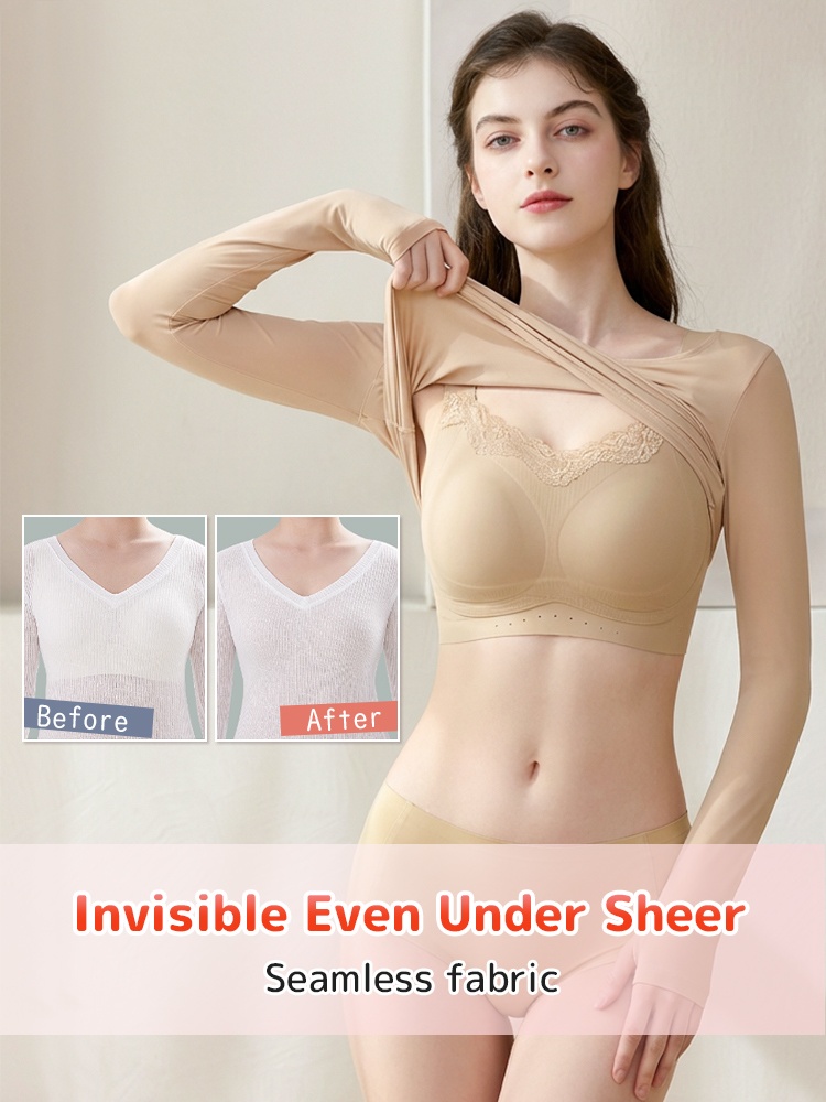 Pressure-free Minimizer Bras Full Fit Contouring, Anti-sagging & Wireless Feel VEIMIA