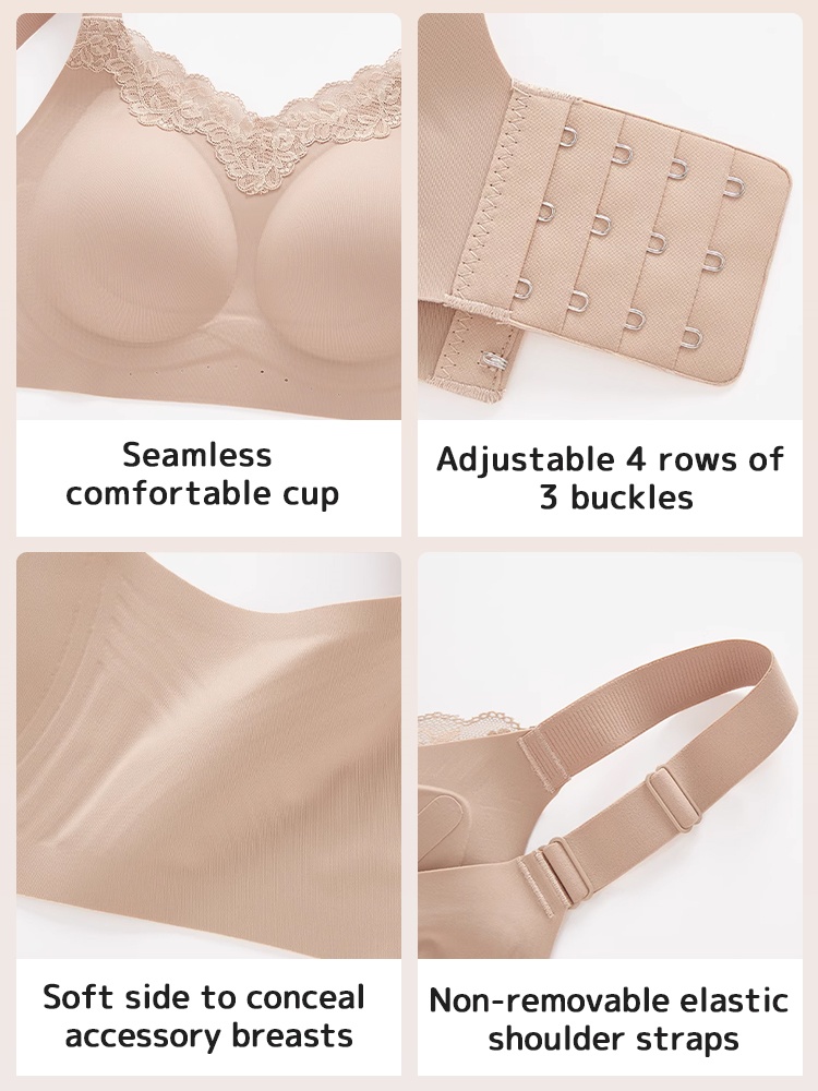Pressure-free Minimizer Bras Full Hold Shaping, Anti-sagging & Wireless Ease VEIMIA