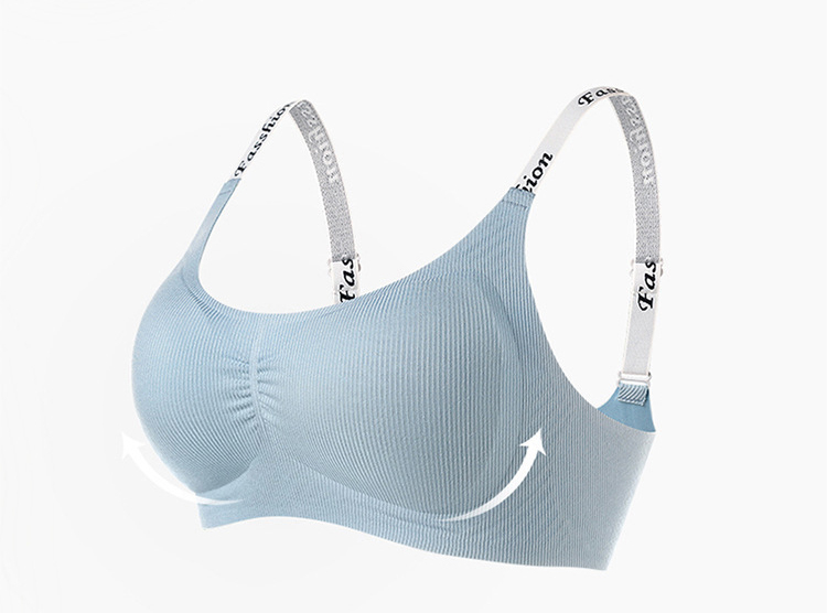 Breathable Seamless Wireless Anti-sagging Bra Stylish Shoulder Straps Comfortable Support VEIMIA