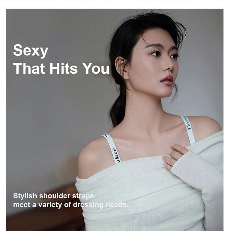 Breathable Seamless Wireless Anti-sagging Bras Stylish Shoulder Straps Comfortable Support VEIMIA
