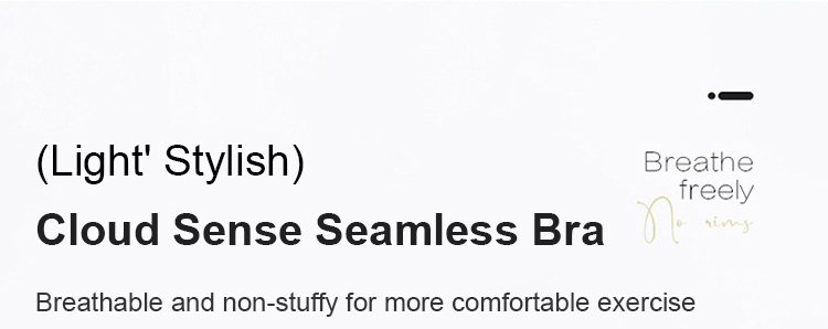 Breathable Seamless Wireless Anti-sagging Bra Stylish Straps Comfortable Support VEIMIA