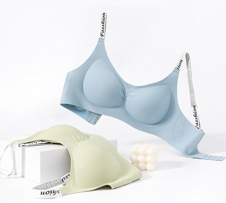 Breathable Seamless Wireless Anti-sagging Bras Stylish Straps Comfortable Support VEIMIA
