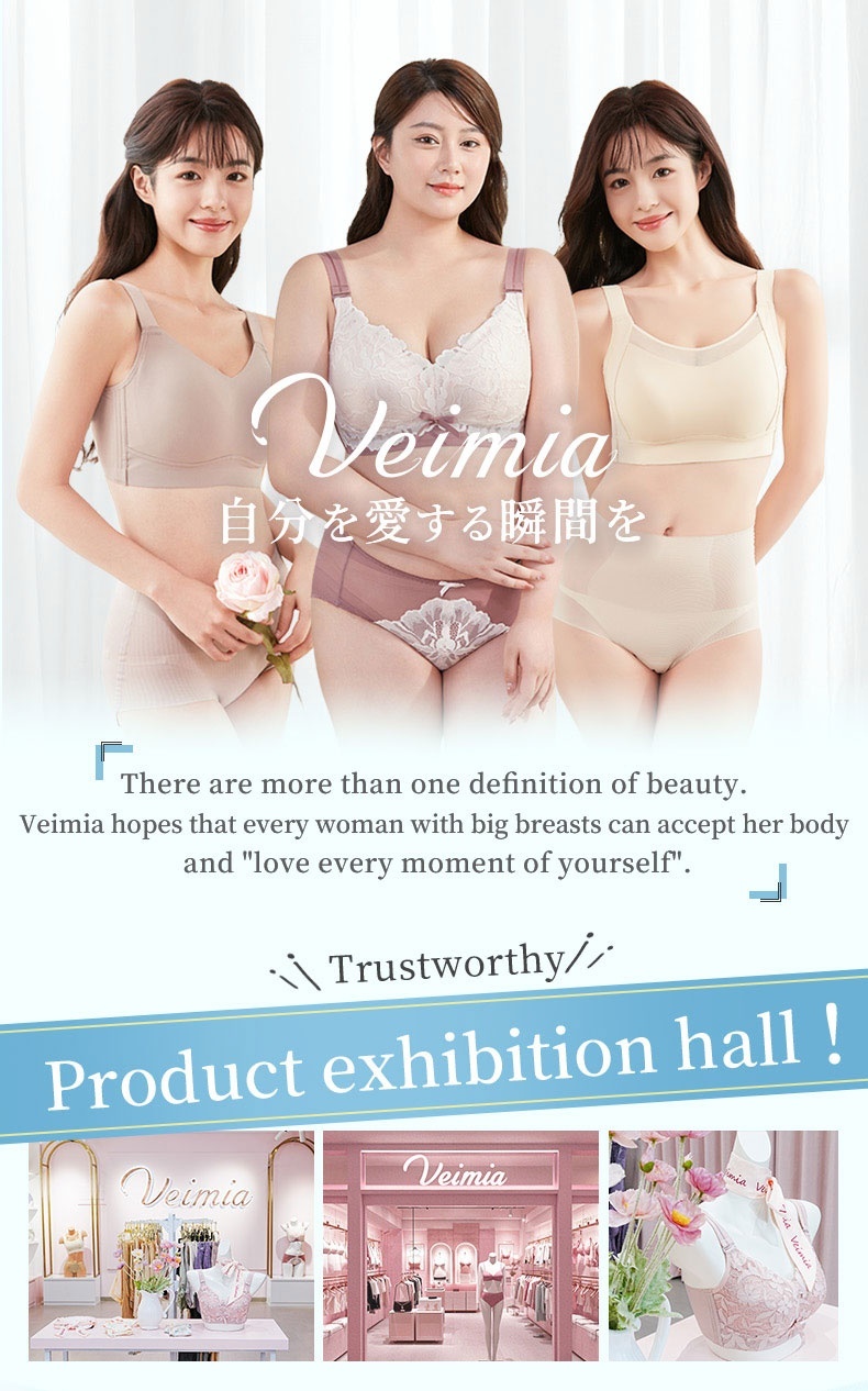 Refreshing Minimizer Bras With Super Thin Cups For Slimming, Skin-friendly 24-hour Comfortable Plus Size Bras Provides Strong Support VEIMIA