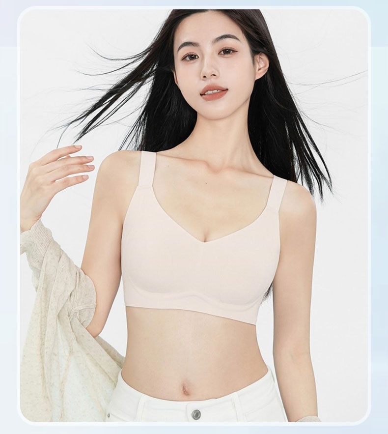Refreshing Minimizer Bra With Super Thin Cups For Slimming, Skin-friendly 24-hour Comfortable Plus Size Bra Provides Strong Supporters VEIMIA
