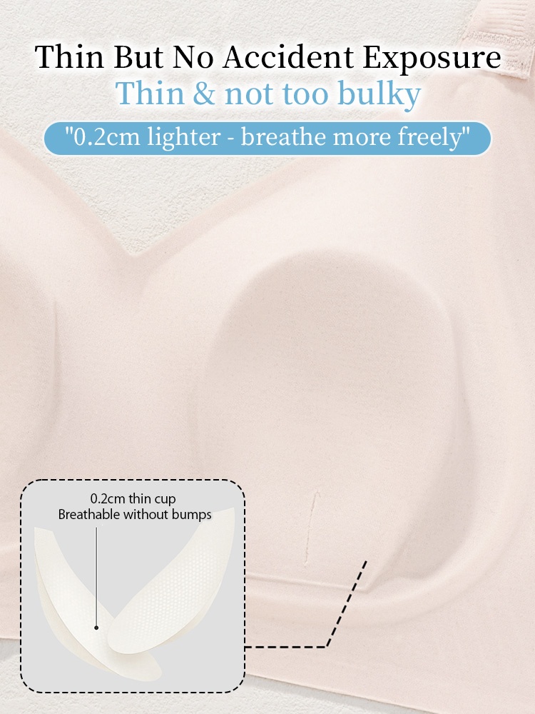 Refreshing Minimizer Bra With Super Thin Cups For Slimming, Skin-friendly 24-hour Comfortable Plus Size Bra Provides Strong Supporteds VEIMIA