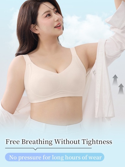 Refreshing Minimizer Bra With Super Thin Cups For Slimming, Skin-friendly 24-hour Comfortable Plus Size Bra Provides Strong Supporteds VEIMIA