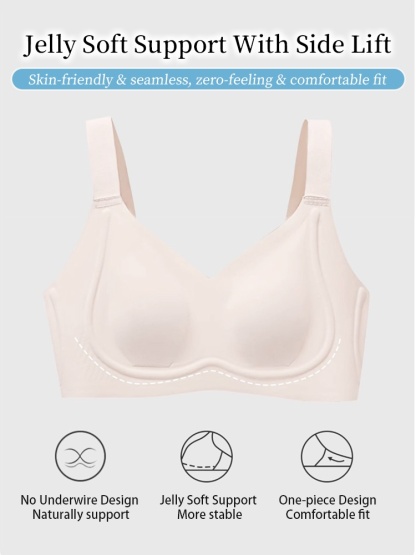 Refreshing Minimizer Bra With Super Thin Cups For Slimming, Skin-friendly 24-hour Comfortable Plus Size Bra Provides Strong Supportives VEIMIA