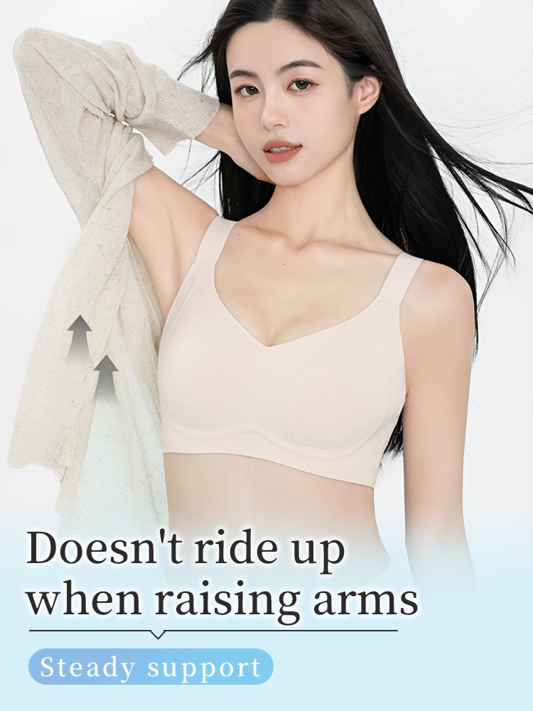 Refreshing Minimizer Bra With Super Thin Cups For Slimming, Skin-friendly 24-hour Comfortable Plus Size Bra Provides Strong Supportives VEIMIA