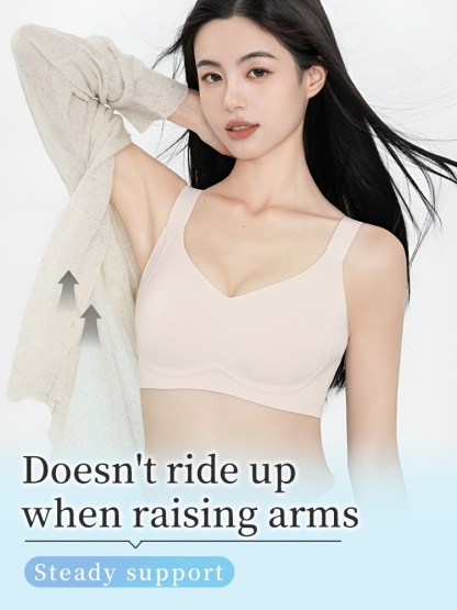 Refreshing Minimizer Bra With Super Thin Cups For Slimming, Skin-friendly 24-hour Comfortable Plus Size Bra Provides Strong Supportives VEIMIA