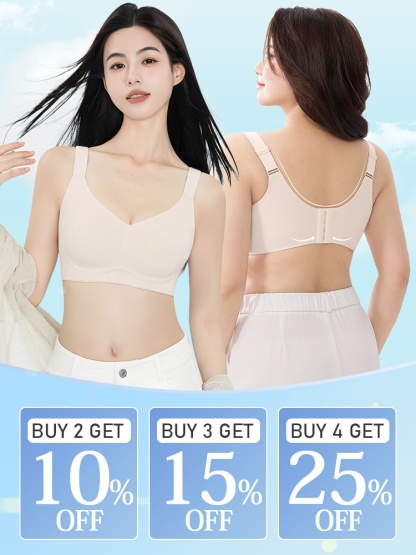 Refreshing Minimizer Bra With Super Thin Cups For Slimming, Skin-friendly 24-hour Comfortable Plus Size Bra Provides Strong Supporters VEIMIA