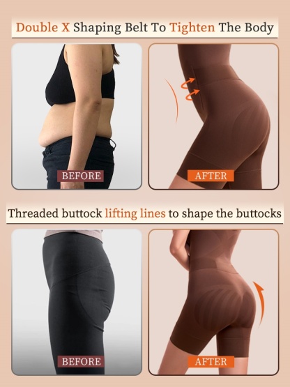 Sculpting Bodysuit Full Body Slimming With Double-X Support, Seamless Zero-pressure Fit & Built-in Convenience VEIMIA