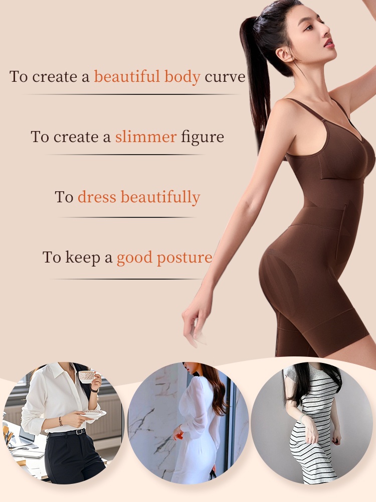 Sculpting Bodysuit Full Body Slimmings With Double-X Support, Seamless Zero-pressure Fit & Built-in Convenience VEIMIA