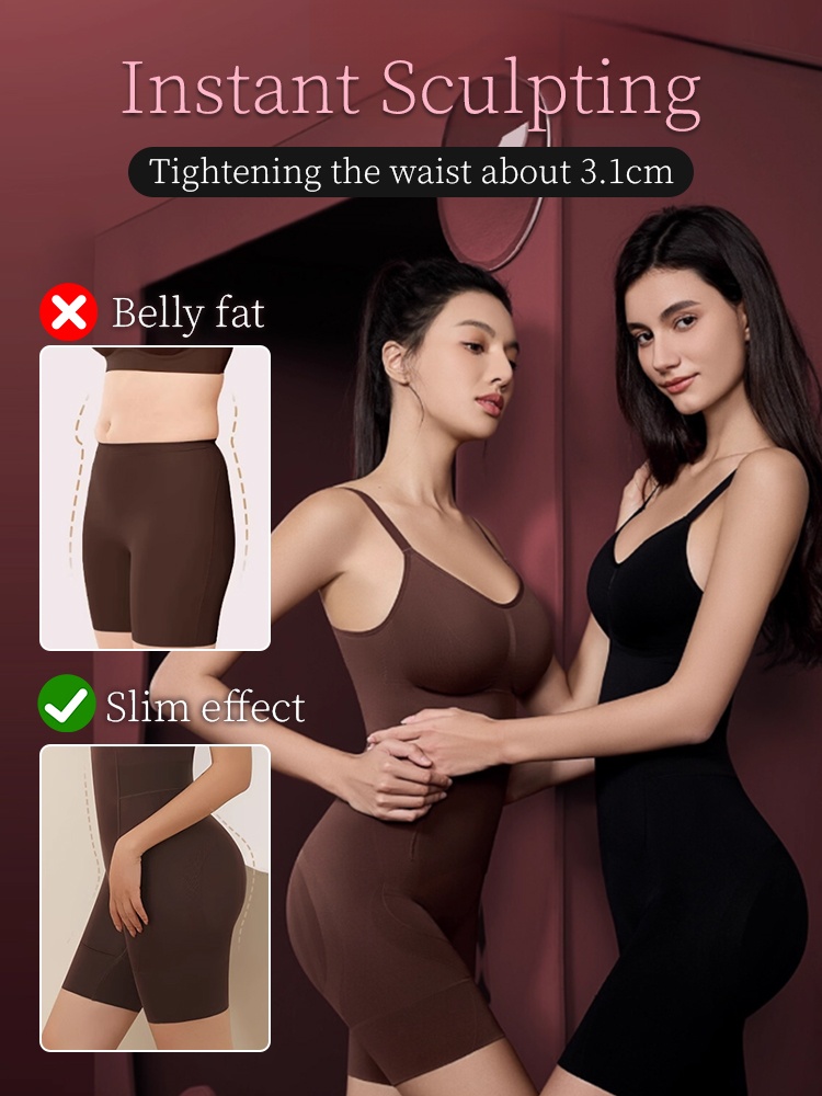 Sculpting Bodysuit Full Body Shaping With Double-X Structure, Seamless Zero-pressure Fit & Built-in Convenience VEIMIA