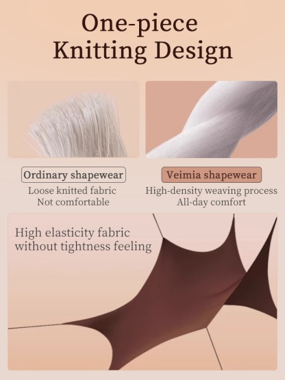 Sculpting Bodysuit Full Body Shaping With Double-X Structures, Seamless Zero-pressure Fit & Built-in Convenience VEIMIA