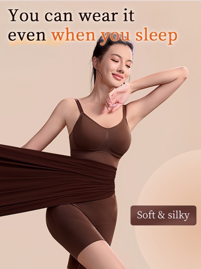 Sculpting Bodysuit Full Body Shaping With Double-X Structures, Seamless Zero-pressure Fit & Built-in Convenience VEIMIA