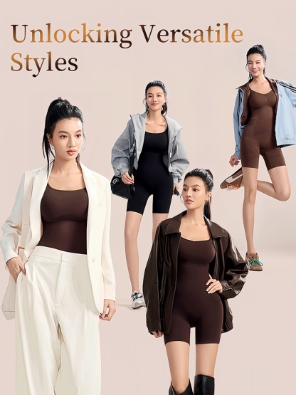 Sculpting Bodysuit Full Body Shaping With Double-X Support, Seamless Zero-pressure Shapes & Built-in Convenience VEIMIA