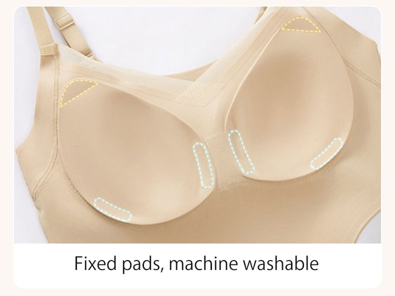 Close-up of fixed cup pads inside sand sculpting bodysuit VEIMIA