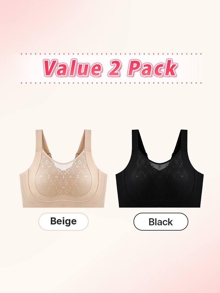 Sculpting Minimizer Bra With Full Hold, Elegant Mesh Cups & Stable Lift VEIMIA