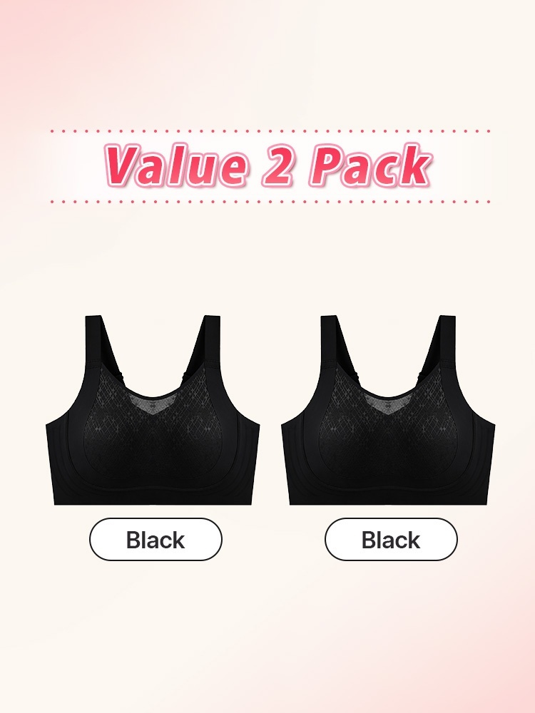 Sculpting Minimizer Bras With Full Grip, Elegant Lace Shells & Stable Support VEIMIA