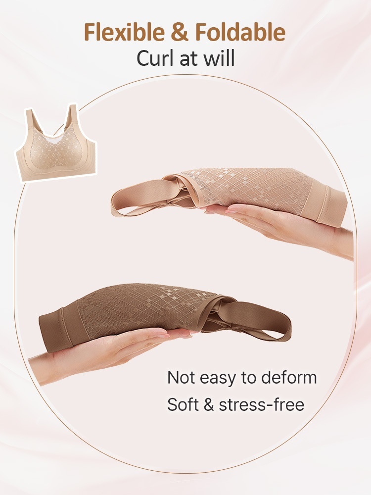 Sculpting Minimizer Bra With Full Grip, Elegant Fabric Shells & Stable Lift VEIMIA