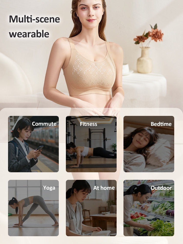 Sculpting Minimizer Bra With Full Grips, Elegant Fabrics Shells & Stable Lifts VEIMIA