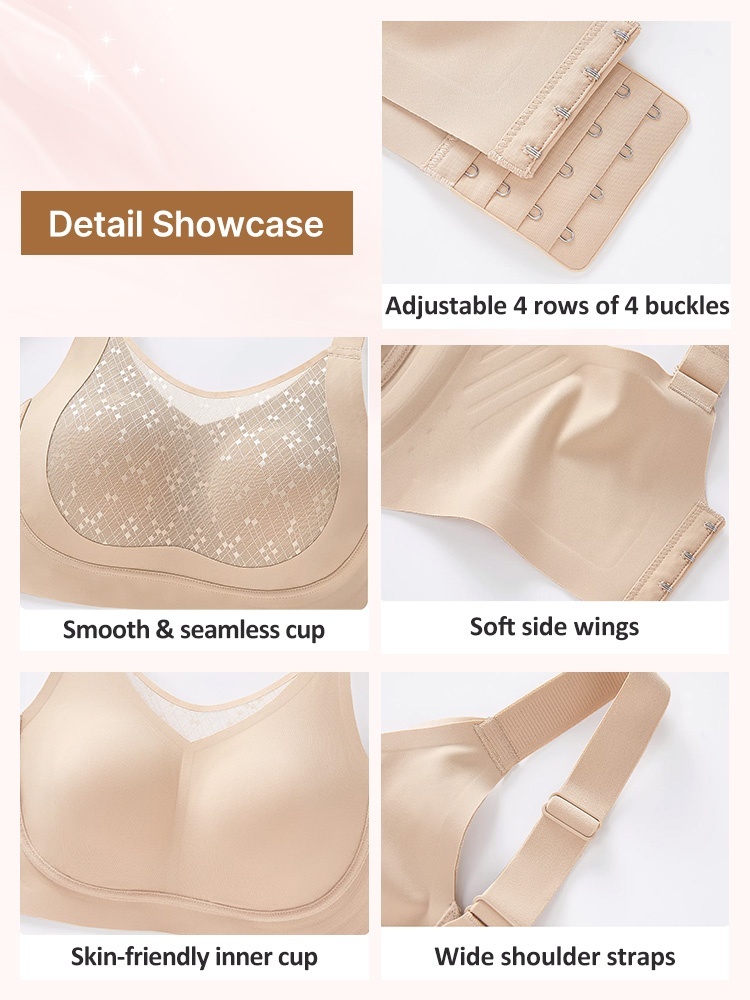 Sculpting Minimizer Bra With Full Coverage, Elegant Mesh Cup & Stable Structure VEIMIA