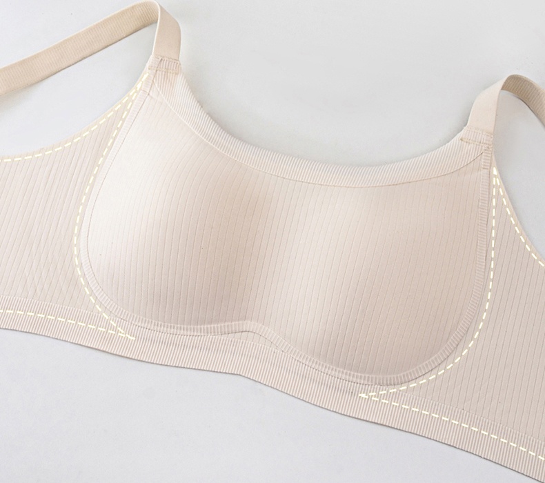 Soft Support Minimizer Bra Vertical Striped Lift Up Big Breast VEIMIA
