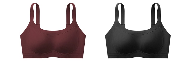 Support Breast Minimizer Bra Vertical Striped Slim Fit Wireless Full Coverage Lift Up Saggy Breast Elastic Straps VEIMIA