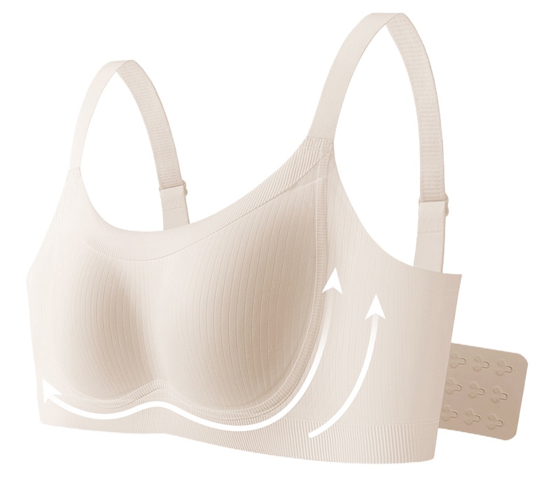 Soft Support Minimizer Bra Vertical Striped Slim Fit Wireless Full Coverage VEIMIA