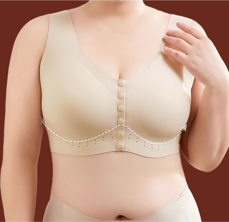 Gentle support Easy Put on And Take Off Front Closure Bras For Elderly Women VEIMIA