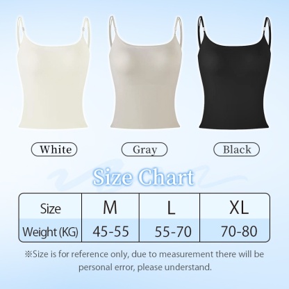 Cooling Camisole With Built-in Bras For Women, Ultra Comfortable Seamless Cami Top With Camellia Fragrance VEIMIA