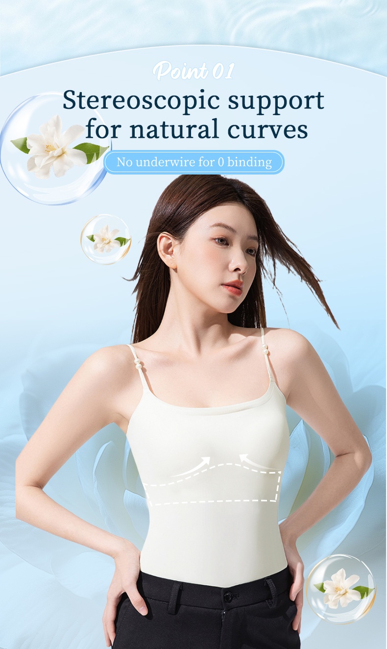 Camisole With Natural Scent - No Need To Wear Bra & Cold Touch Fabric VEIMIA