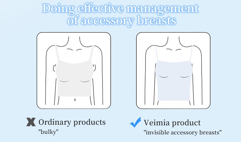 Breathable Camisole Top - No Bra Needed & Camellia Scent Infused VEIMIA