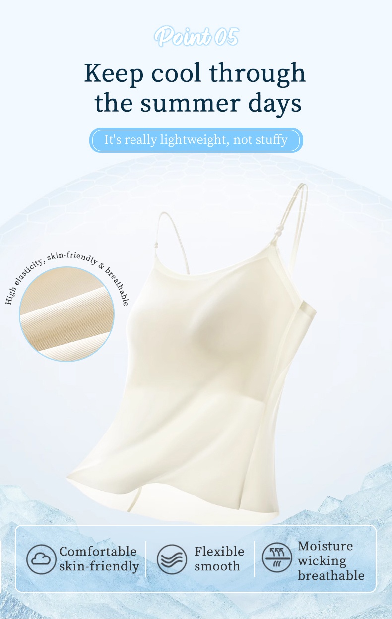 Camellia Scented Camisole - No Need For Bra & Cold Touch Technology VEIMIA