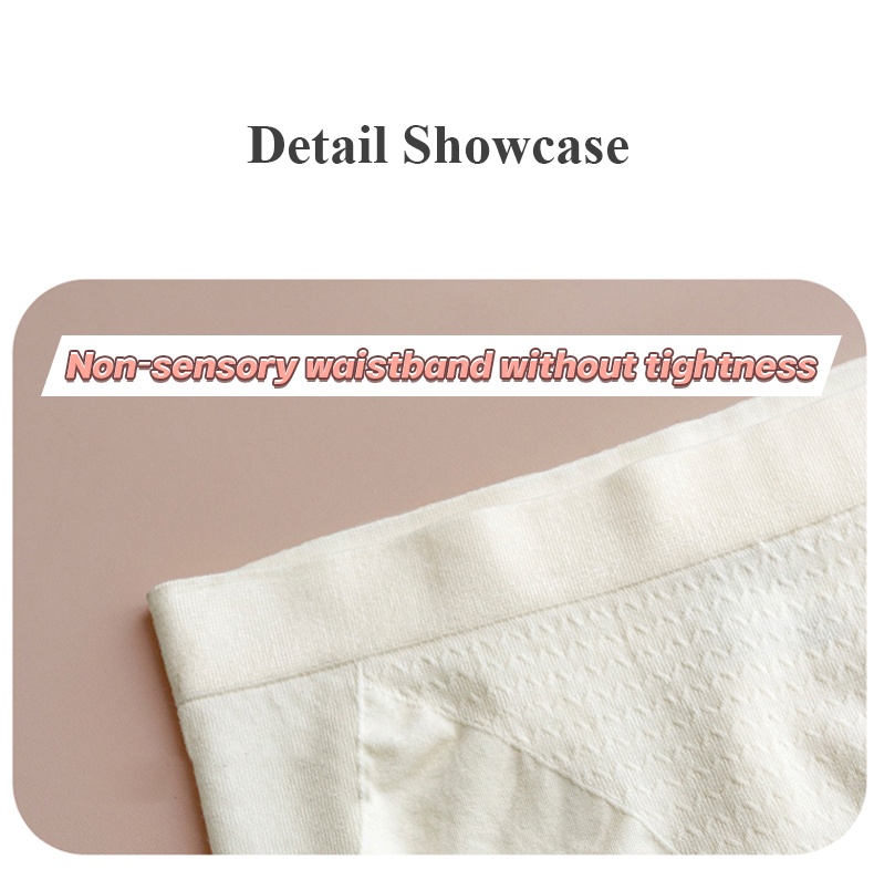Full Coverage High-Waisted Underwear Seamless Weaving & 3D Hip Wrapping VEIMIA