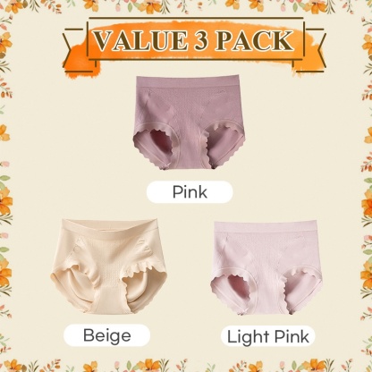 Ultra Soft & Snug Fit High-Waisted Panties Seamless Design VEIMIA