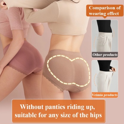 All-Day Comfort High Waist Panties Seamless & Elastic For Full Coverage VEIMIA