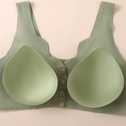 Seamless Lace Front Closure Anti-sagging Bra For Women Removable Cups VEIMIA