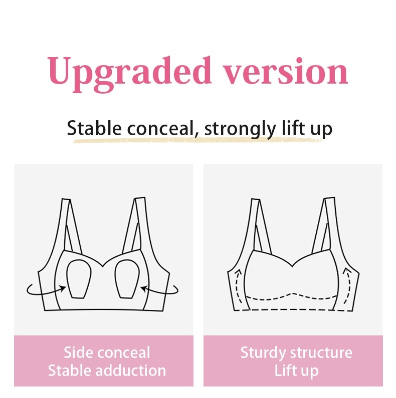 Seamless Lace Minimizer Bra Shaping - Ultra-Breathable & Lift Up Anti-Sagging High-Elastic Jacquard Bra with Zoned Shaping Design VEIMIA