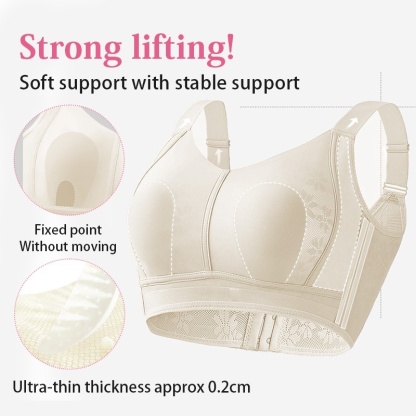 Seamless Lace Minimizer Bra Ultra-Chic - Ultra-Breathable & Lift Up Anti-Sagging High-Elastic Jacquard Bra with Zoned Shaping Design VEIMIA