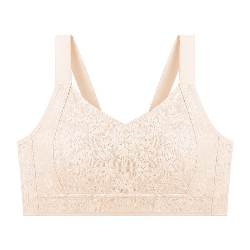VEIMIA Seamless Lace Minimizer Bra - Ultra Breathable & Lift Up Anti-sagging High Elastic Jacquard Bra With Zoned Shaping Design