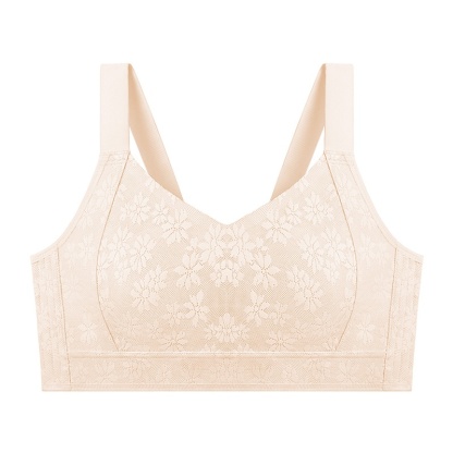 VEIMIA Seamless Lace Minimizer Bra - Ultra Breathable & Lift Up Anti-sagging High Elastic Jacquard Bra With Zoned Shaping Design