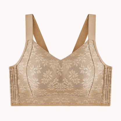 VEIMIA Seamless Lace Minimizer Bra - Ultra Breathable & Lift Up Anti-sagging High Elastic Jacquard Bra With Zoned Shaping Design