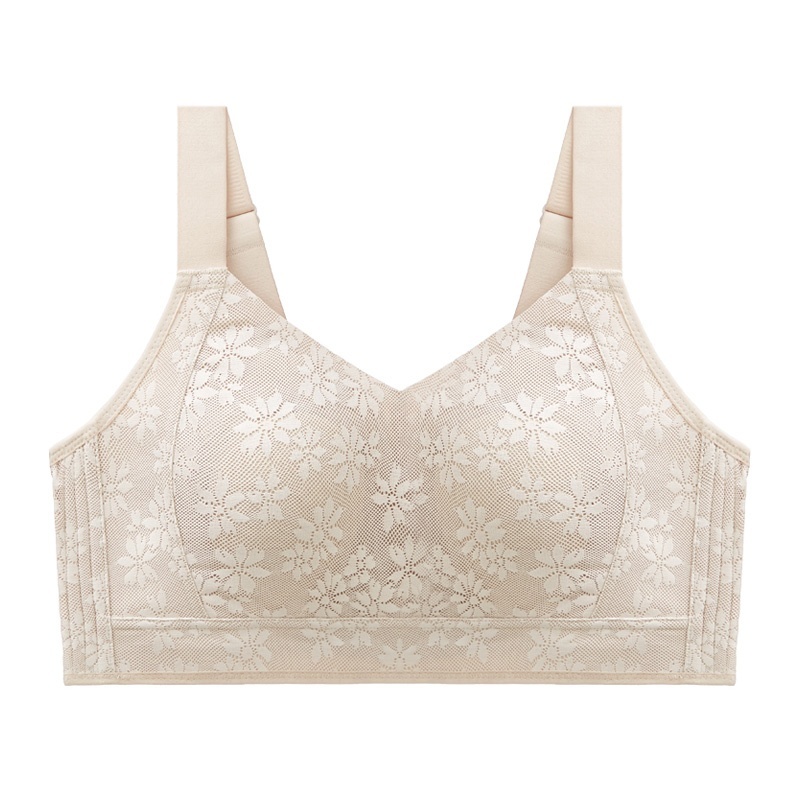 VEIMIA Seamless Lace Minimizer Bra - Ultra Breathable & Lift Up Anti-sagging High Elastic Jacquard Bra With Zoned Shaping Design