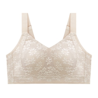VEIMIA Seamless Lace Minimizer Bra - Ultra Breathable & Lift Up Anti-sagging High Elastic Jacquard Bra With Zoned Shaping Design