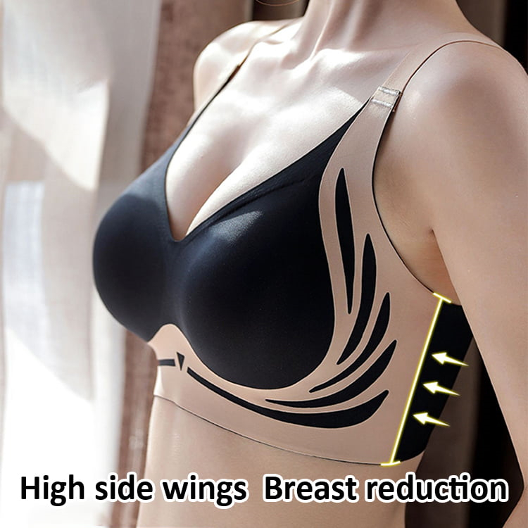 Seamless V-neck Lift Bra For Saggy Breasts High Support Bralette For Women VEIMIA