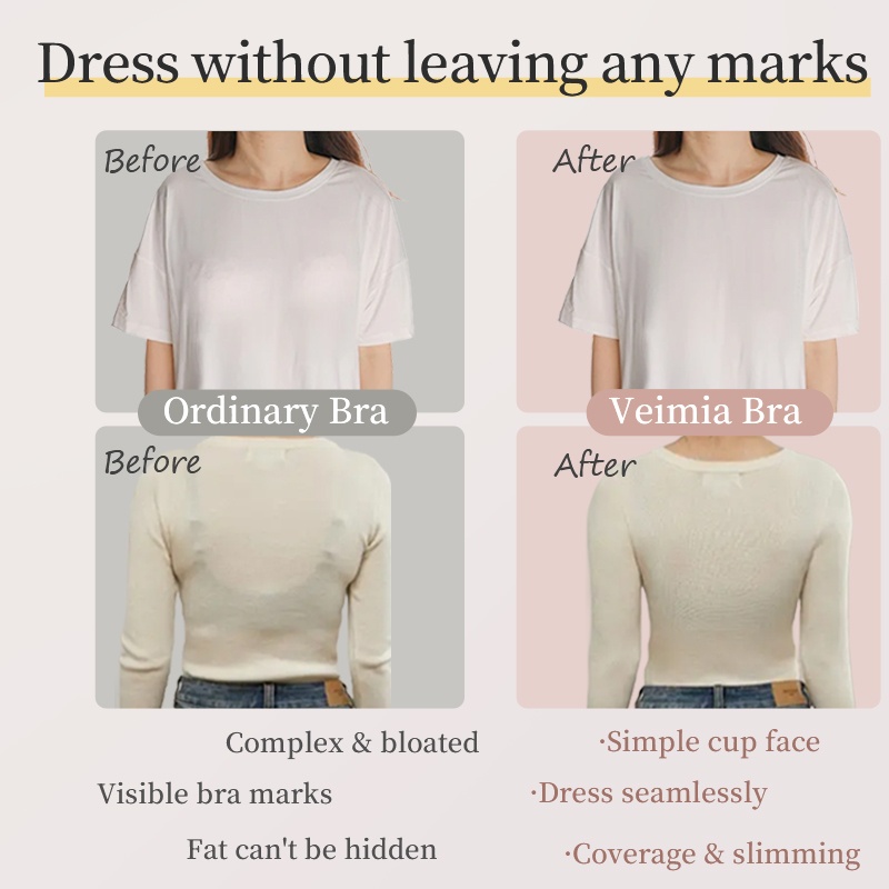Seamless Minimizer Bras - Sturdy & Breathable Caffeine Fabrics With Anti-wobbling Design VEIMIA