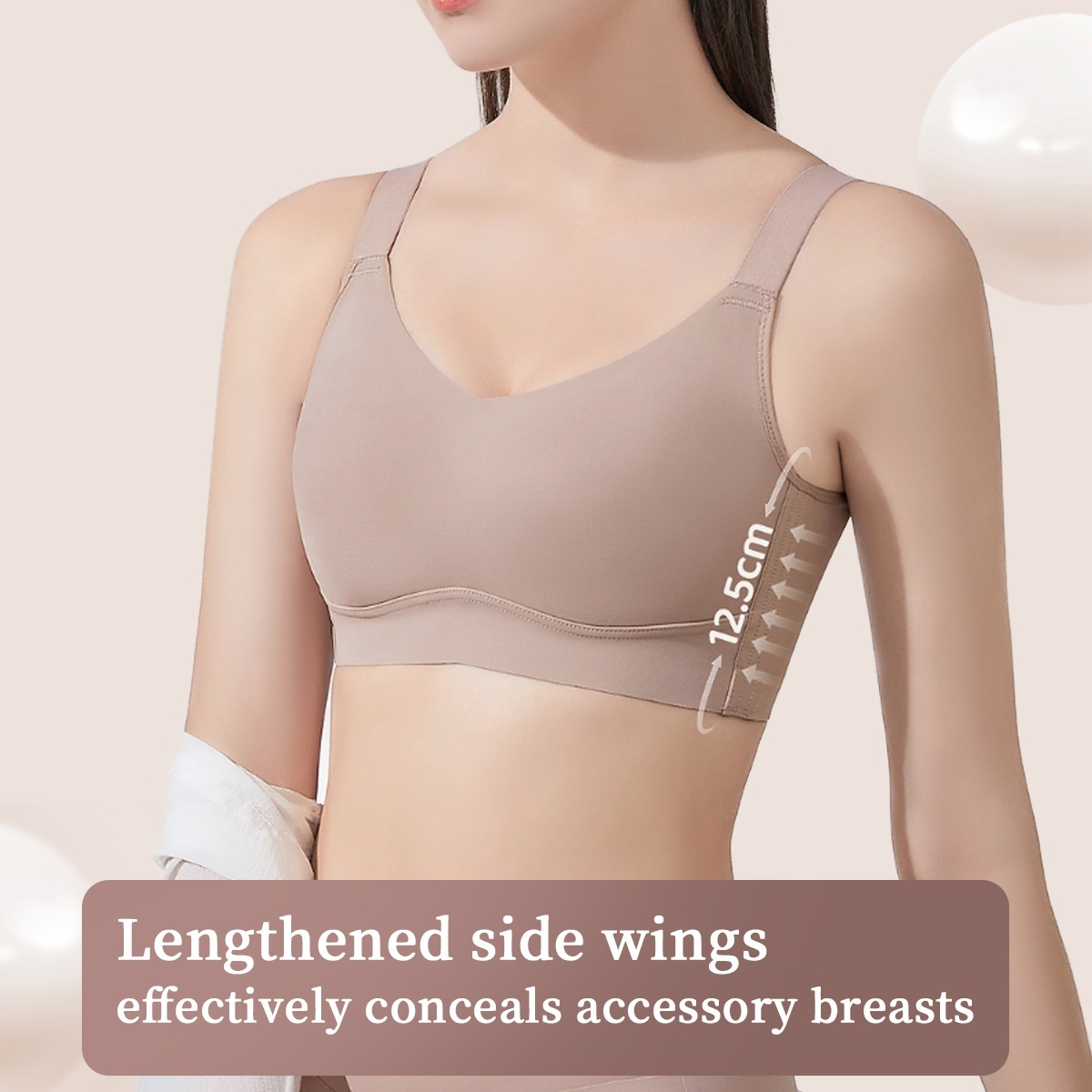 {"default":"High side wings collect side breast seamless minimizer bra Veimia"}
